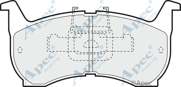 APEC BRAKING stabdžių trinkelių rinkinys, diskinis stabdys PAD418